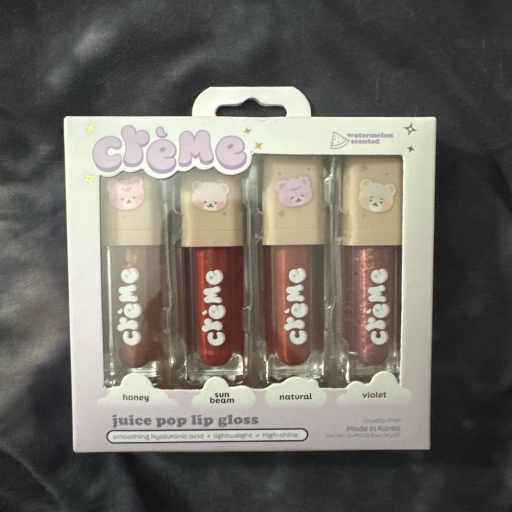 Juice Pop Lip Gloss Set - Honey, Sun Beam, Natural, Violet